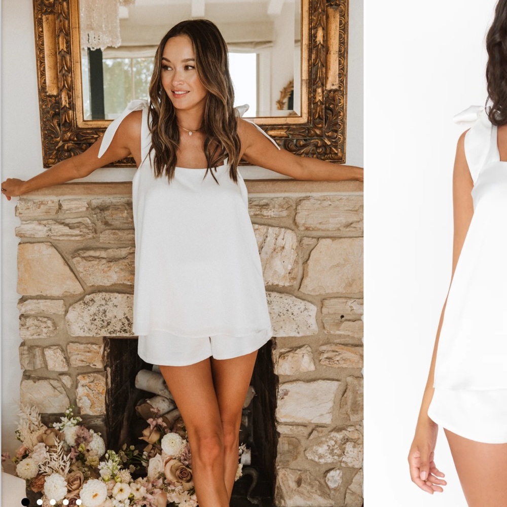 Show Me Your Mumu “Makeup tank” and “Glam Time” shorts